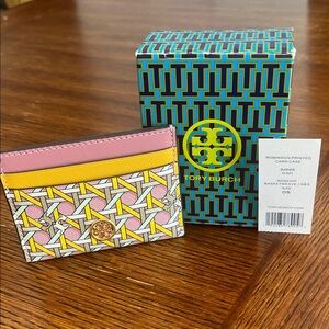 Tory Burch Robinson Printed Card Case
